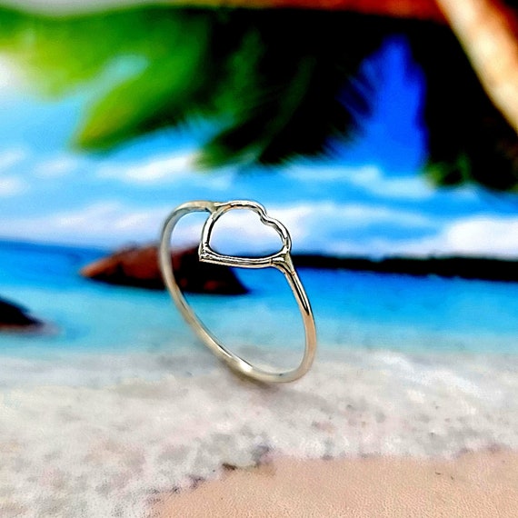 Heart thumb ring sale