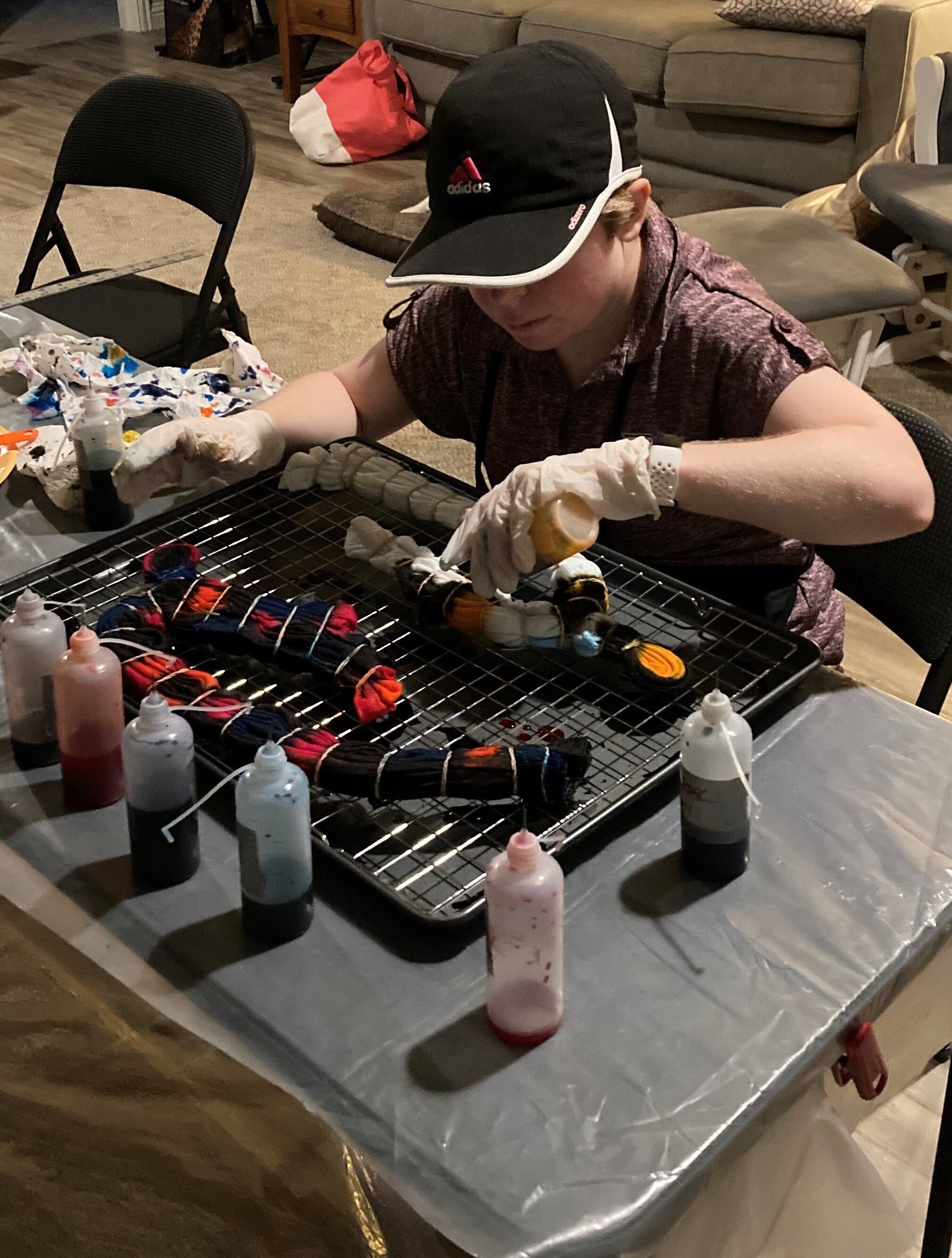 Tie Dye Sinew Puller Etsy