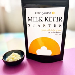 LIVE Organic Milk Kefir Grains with Quick Start Guide, and How to Video Included imagem 2