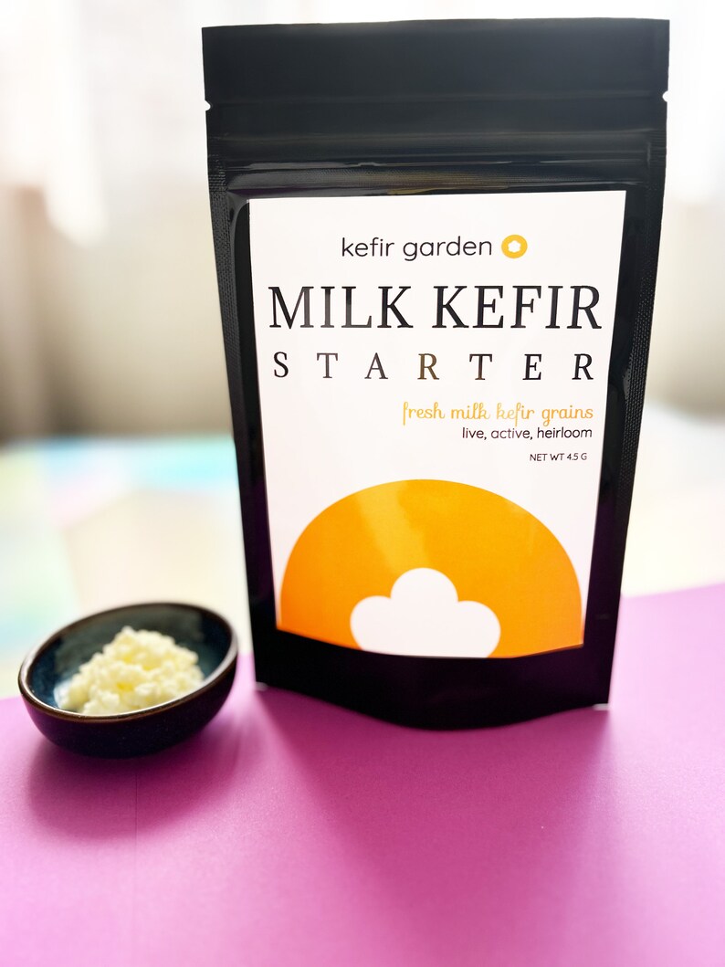 LIVE Organic Milk Kefir Grains with Quick Start Guide, and How to Video Included imagem 2