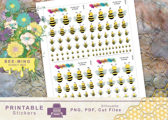 Download Bee Ming Honey Bee Printable Deco Planner Stickers Character Etsy