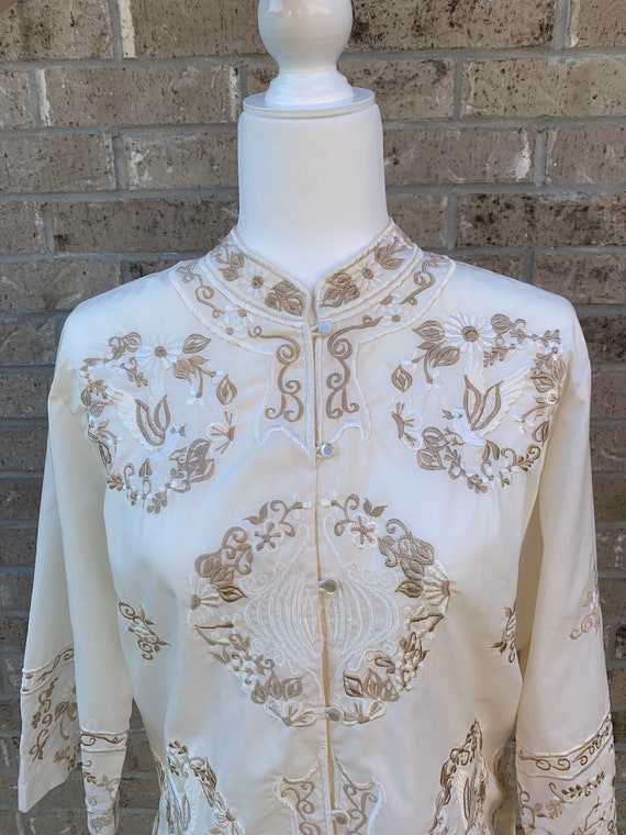 1970s Embroidered Hippie Shirt NOS