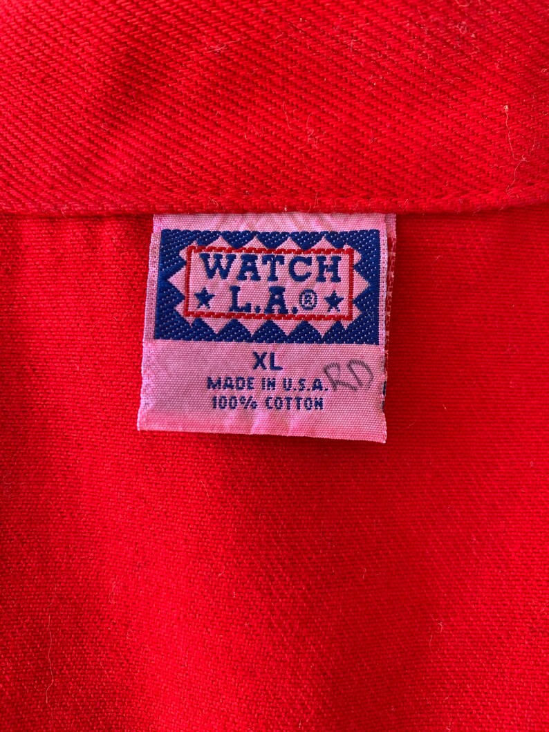 1990s Red Western Style Vest