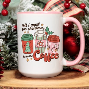 All I want for Christmas | Coffee mug | Gift for coffee lover | Secret Santa Gift | Gift for Her | Christmas Decor | Christmas coffee mug