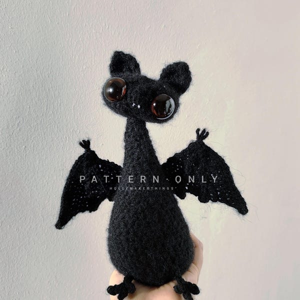 DIGITAL DOWNLOAD Floppy Bat crochet pattern