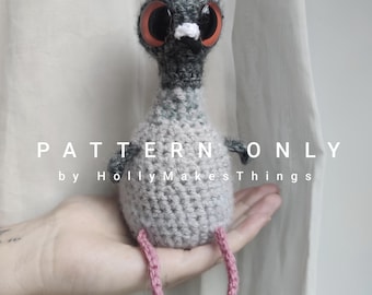 DIGITAL DOWNLOAD Pigeon toy crochet pattern
