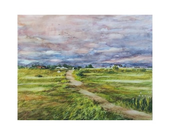After the Storm - watercolour landscape