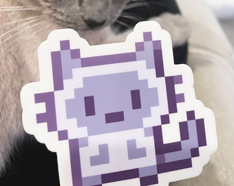 Siamese Pixel Cat | Vinyl Waterproof Sticker