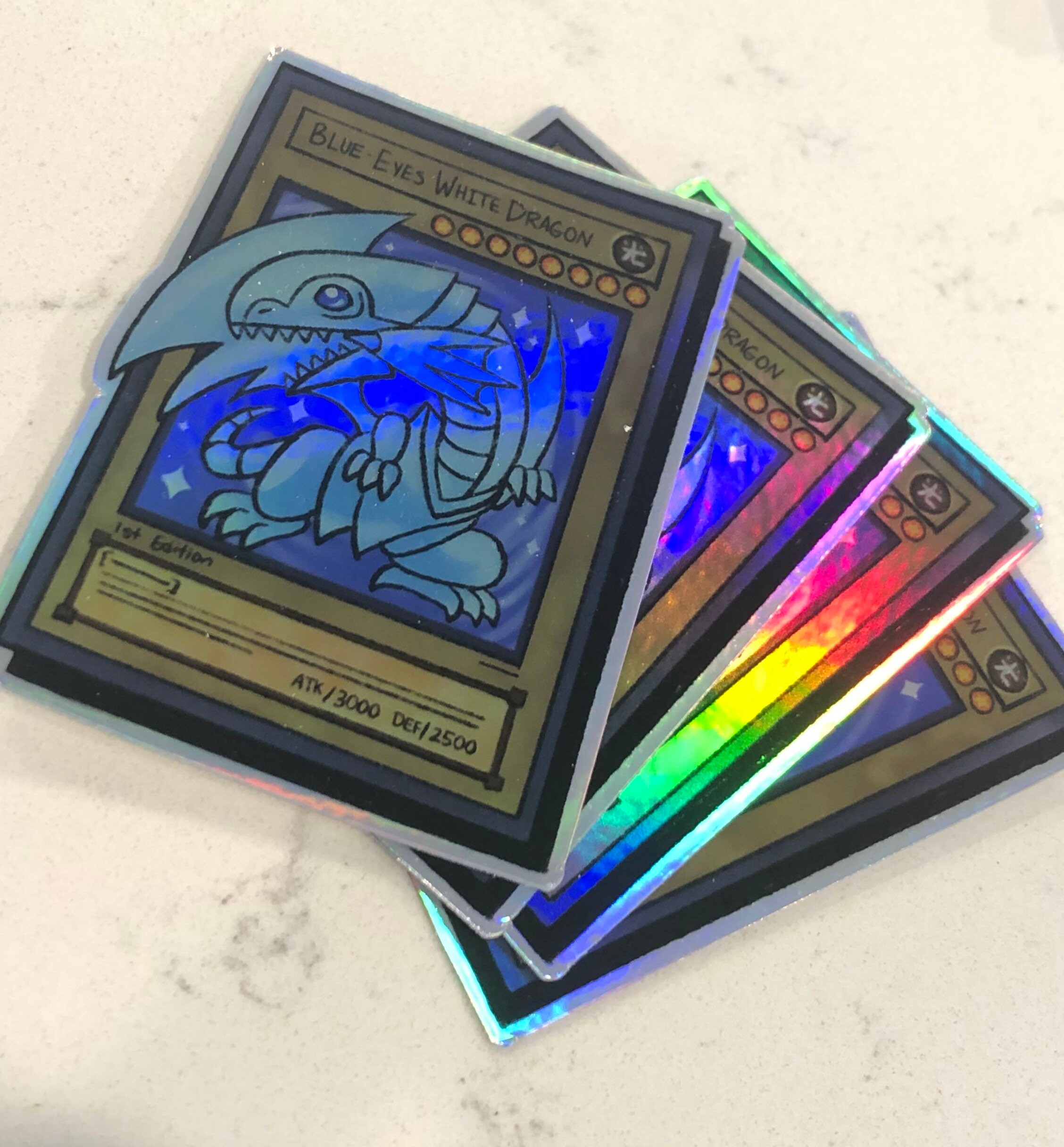 2x3 1st Edition Holographic Blue Eyes White Dragon Etsy UK
