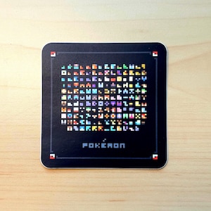3” x 3” Pokedex Pixelart Sticker | 151 Pocket Monsters | Waterproof vinyl decal