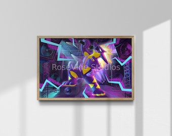 Electrifying Noise physical print featuring Toxtricity | 11"x17" | Wall decor