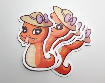 2"x3" Cute Corn Snake Sticker | Vinyl Waterproof Decal