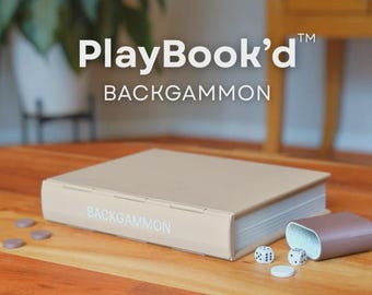 PlayBook'd - Backgammon Classic Game in Book Design