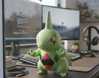 Pouting Cute Larvitar Pokemon