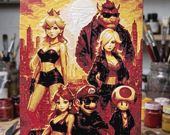 Mario Kart - Fast & Furious Style - 3D Printed Hueforge Art