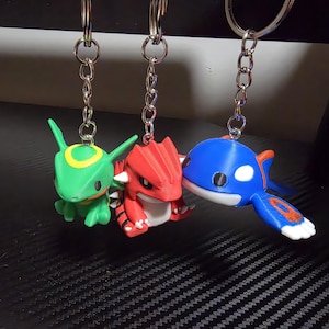 Pokemon Desk Buddies - Ruby Sapphire Legendaries Set w/wo keychain