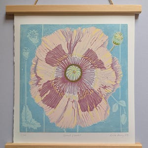 Street Flower Linocut
