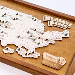 The National Parks Travel Map, National parks map, National Park Marker, National Park Scratch off map