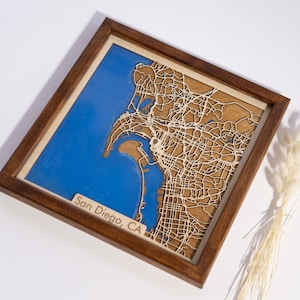 San Diego Resin Map | Wood & Epoxy