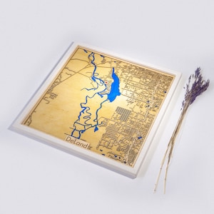 DeLand Custom Epoxy Map | Wood & Epoxy