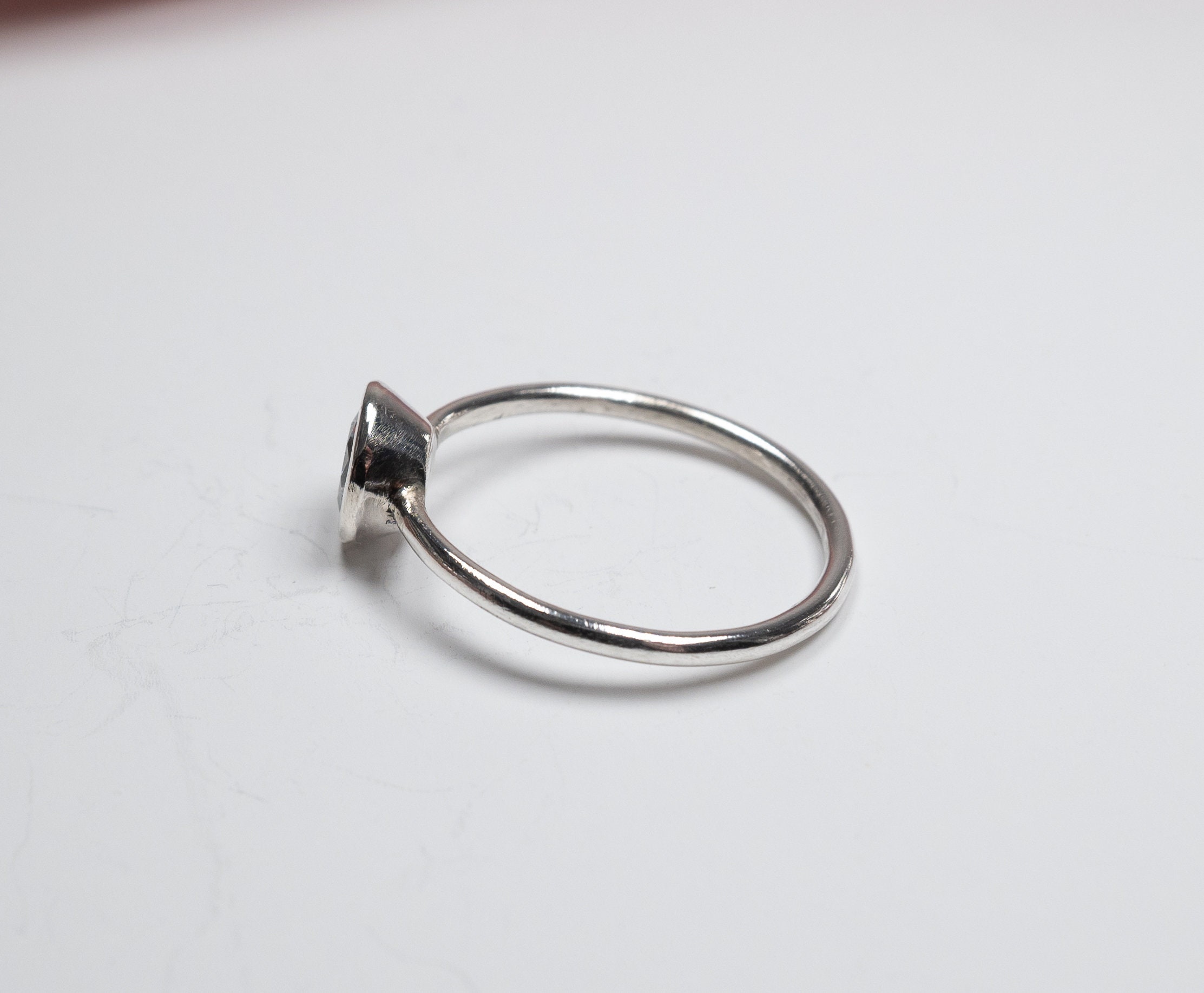 Anello In Argento Sterling Con Zirconi Cubici – Nuovo Con Etichette, Taglie 6-7-8 - Foto 3