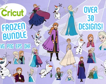 frozen svg bundle elsa png frozen clipart ana elsa svg olaf png clip art art collectibles