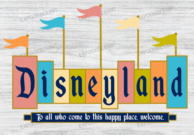 Download Disneyland Retro Sign SVG Cricut Digital Download Bundle ...