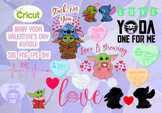 Download Baby Yoda Valentines Svg Disney Cricut Files Star Wars The Etsy