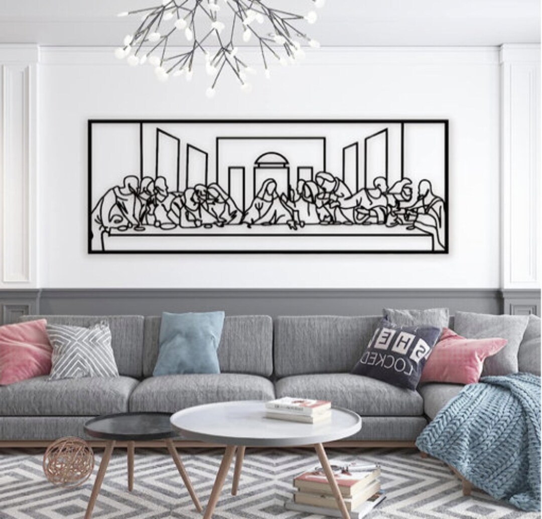 Last Supper Wall Decor the Last Supper Wall Decor for Dining Etsy