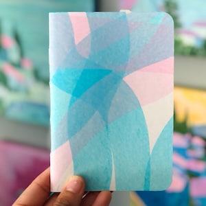 A6 Handmade soft cover notebook- Small A6 Sketchbook|Blank Writing Notebook