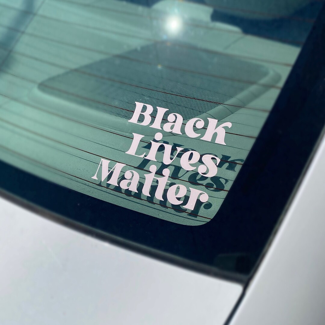 Black Lives Matter BLM Vinyl Decal Sticker - Multiple Colors, Glossy Finish, Free Shipping