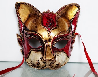 SHINEOFI Maschera Da Ballo In Pizzo A Forma Di Gatto – Elegante E Leggera Per Mascherate, Cosplay E Feste A Tema, Unisex, Colore Nero, Misura 19x14x2,3 Cm - 2
