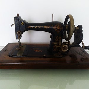 Mano Crank Davis macchina da cucire Vintage American Sewing Machine