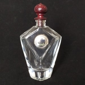Vintage glass bottle Perfume glass bottle Scent refillable bottle