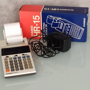 Casio calculator Mini printing calculator Vintage printing calculatore image 1