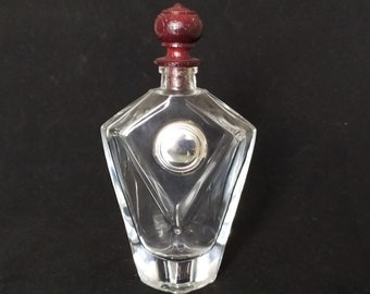 Vintage glass bottle Perfume glass bottle Scent refillable bottle