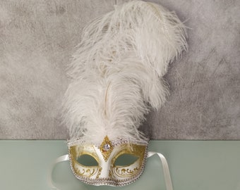 Original Venetian mask Papier mâché eye mask Carnival mask