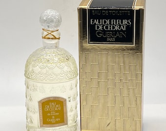 Eau de Fleurs de Cedrat (1920) Eau de Toilette 125 ml/4,2 fl.oz. Splash (geen spray) witte bijenfles, uiterst zeldzaam (versie uit 1992)