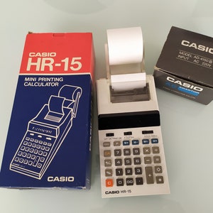 Casio calculator Mini printing calculator Vintage printing calculatore image 3