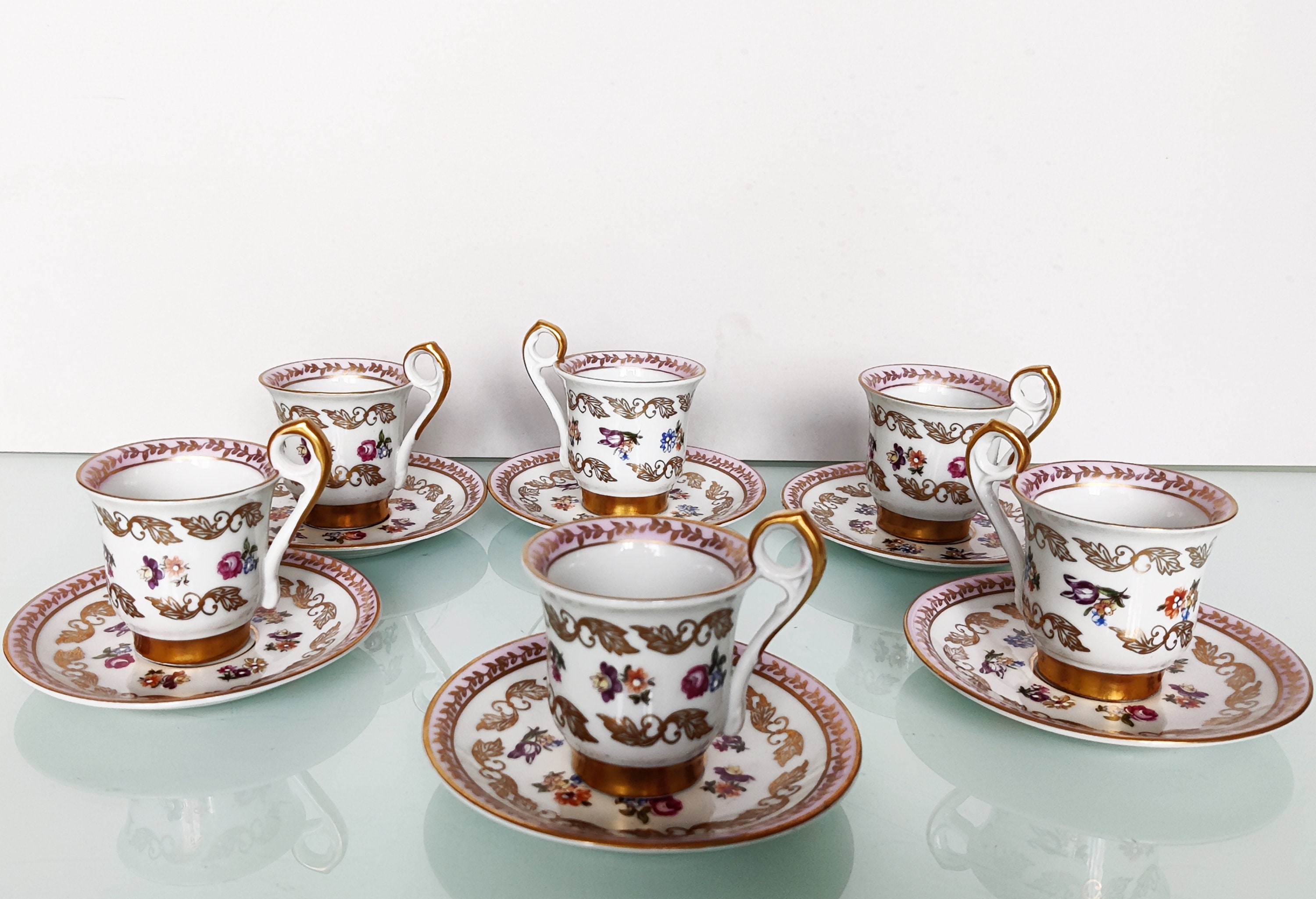 Vintage Porcelain Coffee Set German Porcelain Demitasse Coffee - Etsy