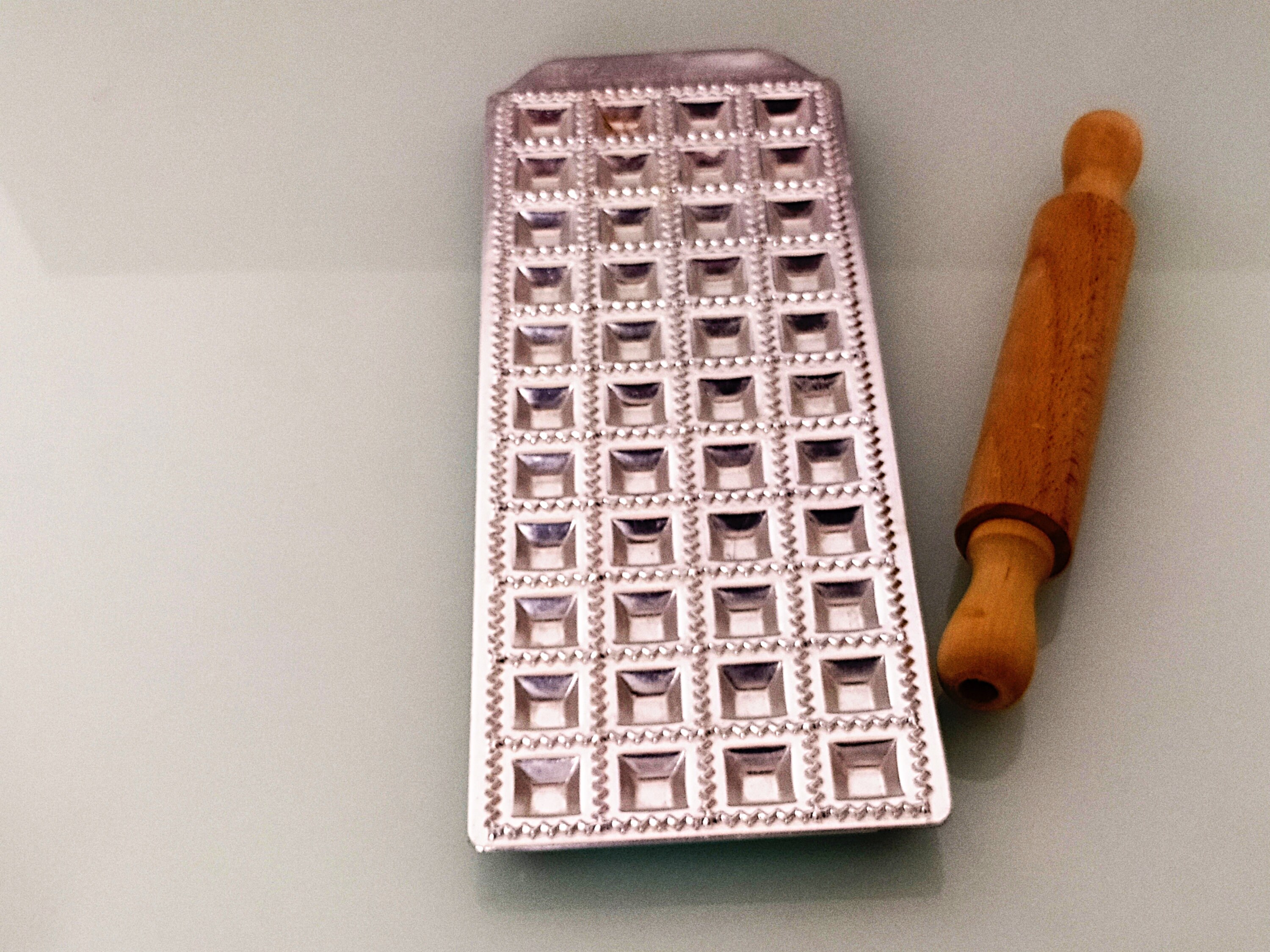 Rectangular Ravioli Mold Vintage Raviolamp Ravioli Mold and Rolling Pin 44 Ravioli Mold - Etsy