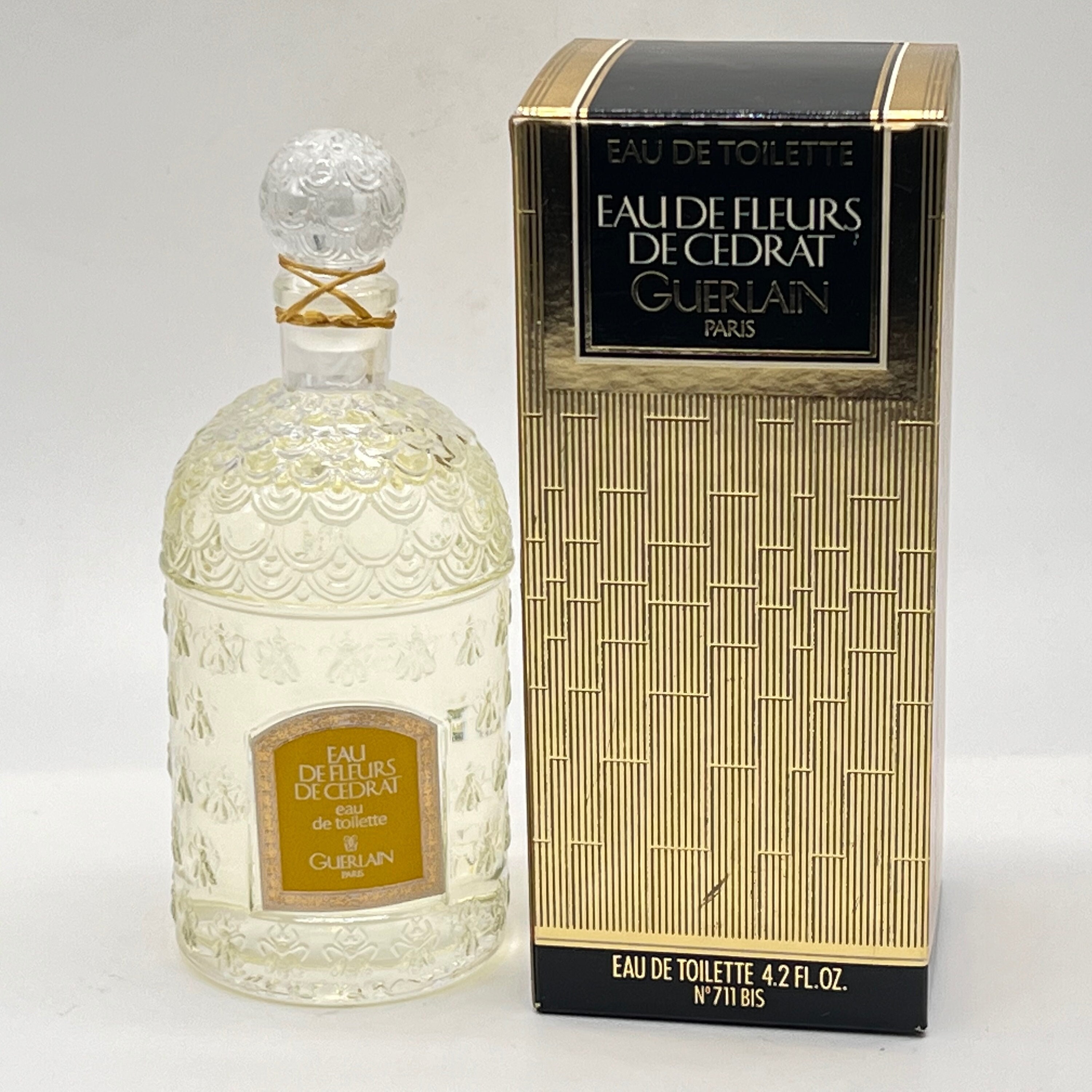 Vintage Guerlain Eau De Fleurs De Cedrat, White Bees Bottle (1992