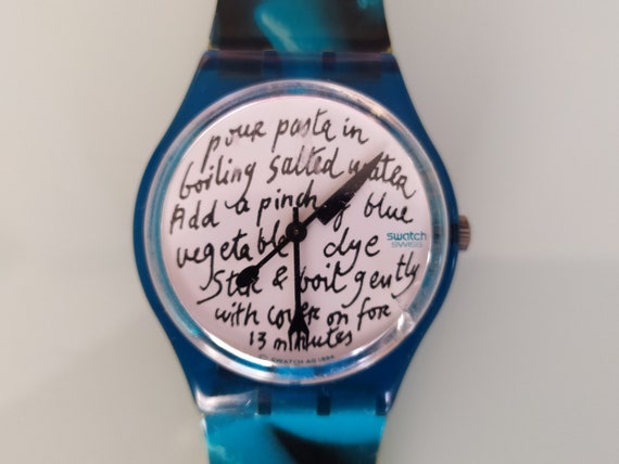 Swatch Blue pasta, orologio da polso non indossato. - Etsy Italia