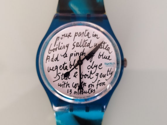 Swatch Blue pasta orologio da polso non | Etsy Italia