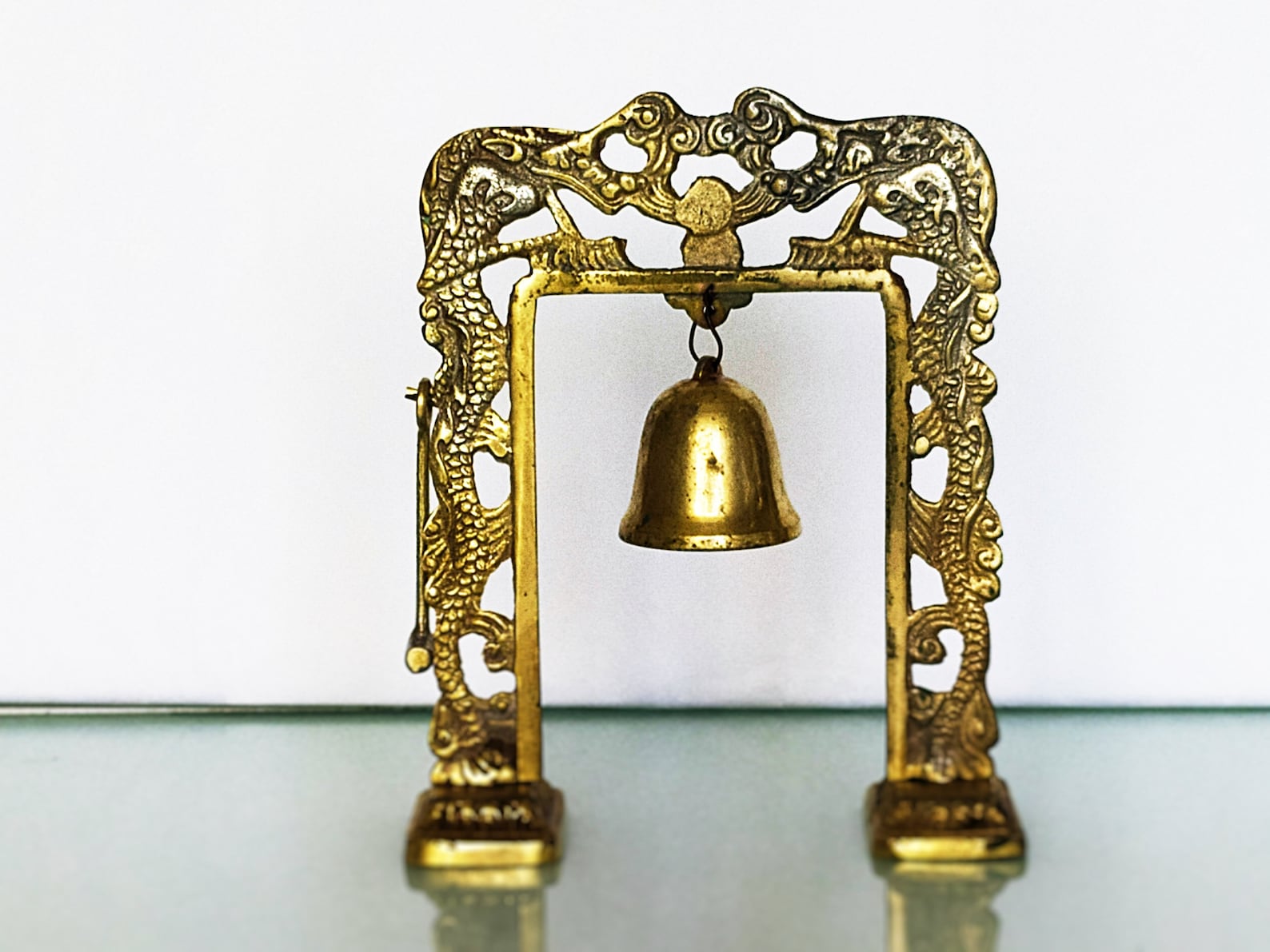 Vintage Table Bell Gong Meditation Table Gong With Hammer Etsy