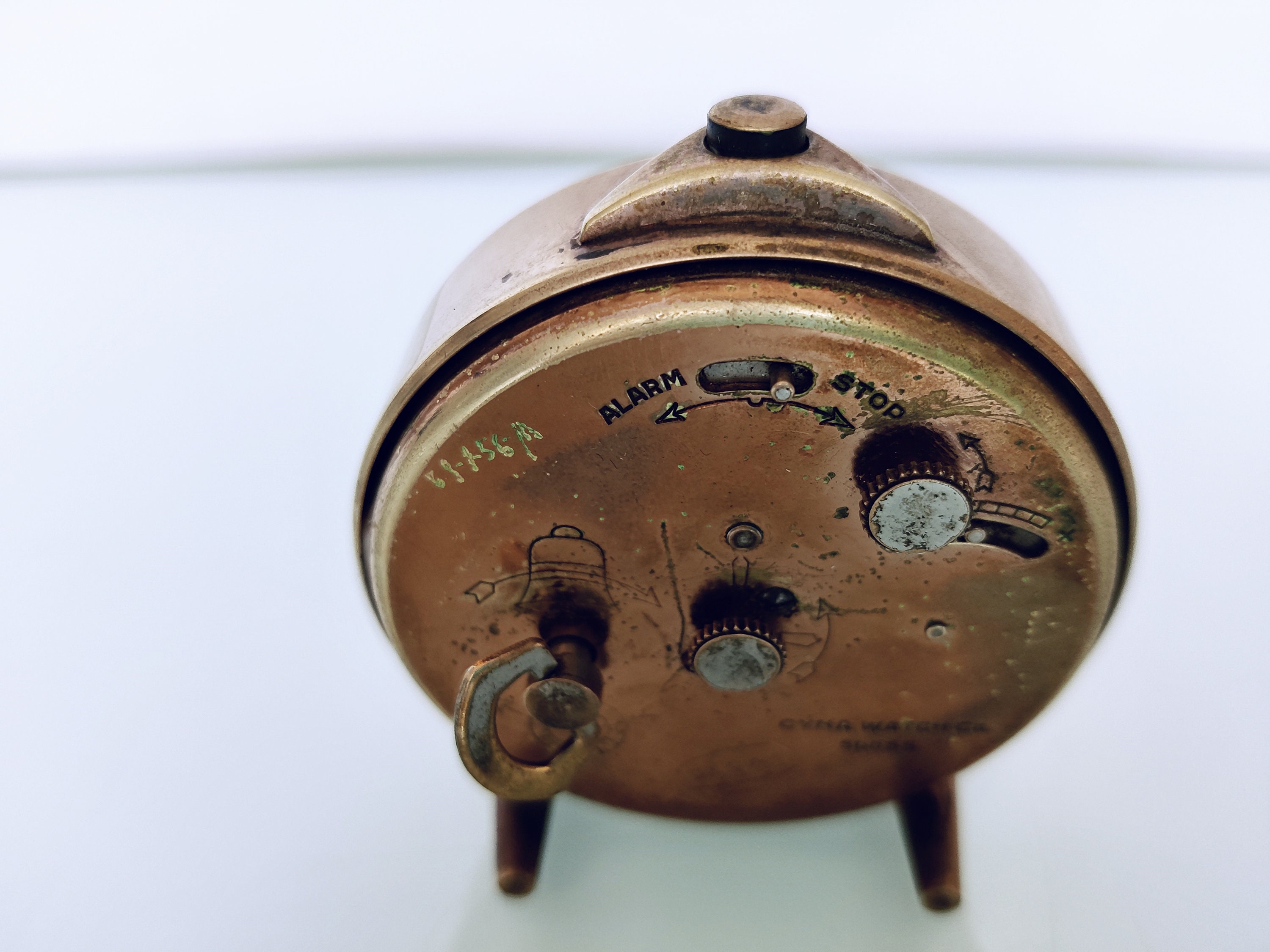 Vintage CYMA Alarm Clock Art Deco Cyma Swiss Made 7 Jewels 50s Etsy