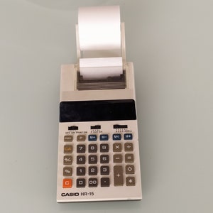 Casio calculator Mini printing calculator Vintage printing calculatore image 4