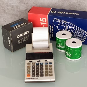 Casio calculator Mini printing calculator Vintage printing calculatore image 7