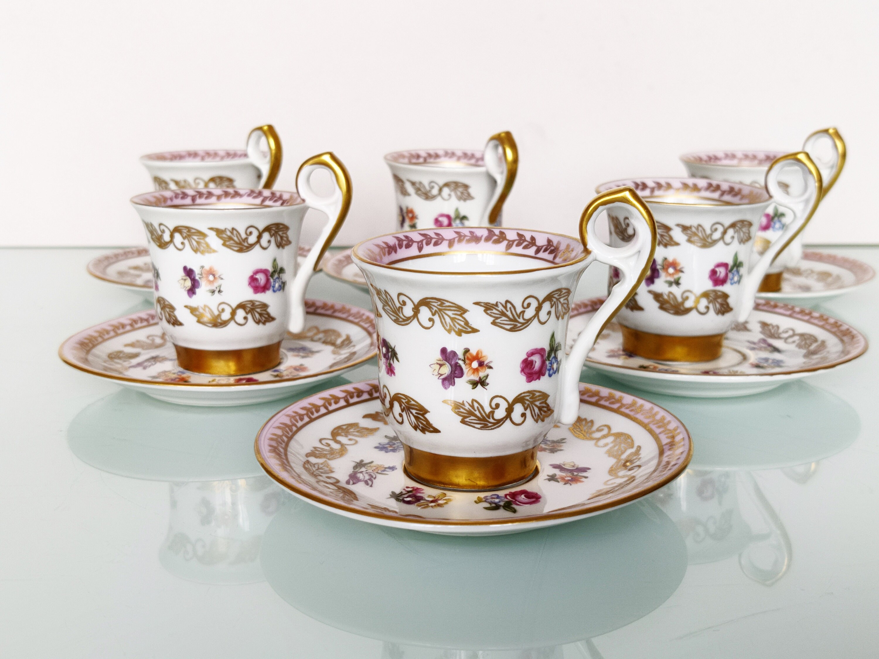 Vintage Porcelain Coffee Set German Porcelain Demitasse Coffee - Etsy