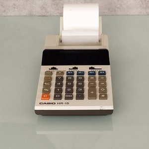 Casio calculator Mini printing calculator Vintage printing calculatore image 8